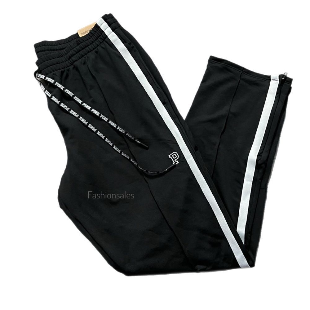 Victorias Secret PINK Active Track Pant Workout Sweatpants Black Large